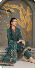 BANA DORA DOUBLE HEAD WITH VOILE DUPATTA 3