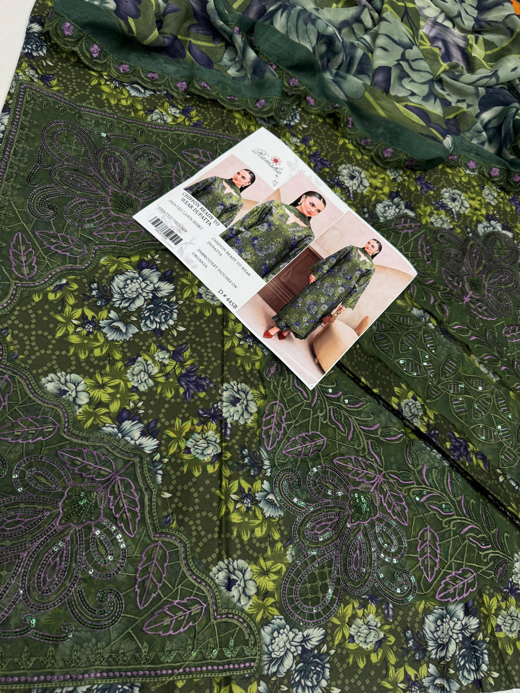 3 Piece lawn suit
