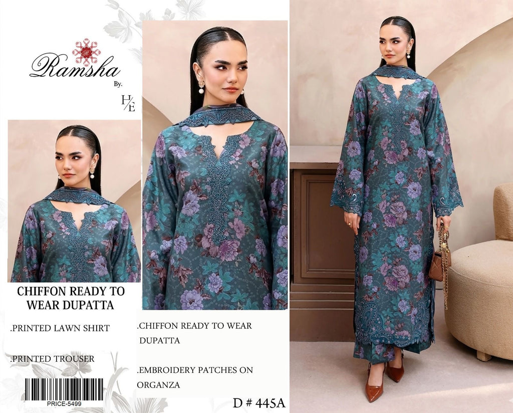 3 piece lawn suit