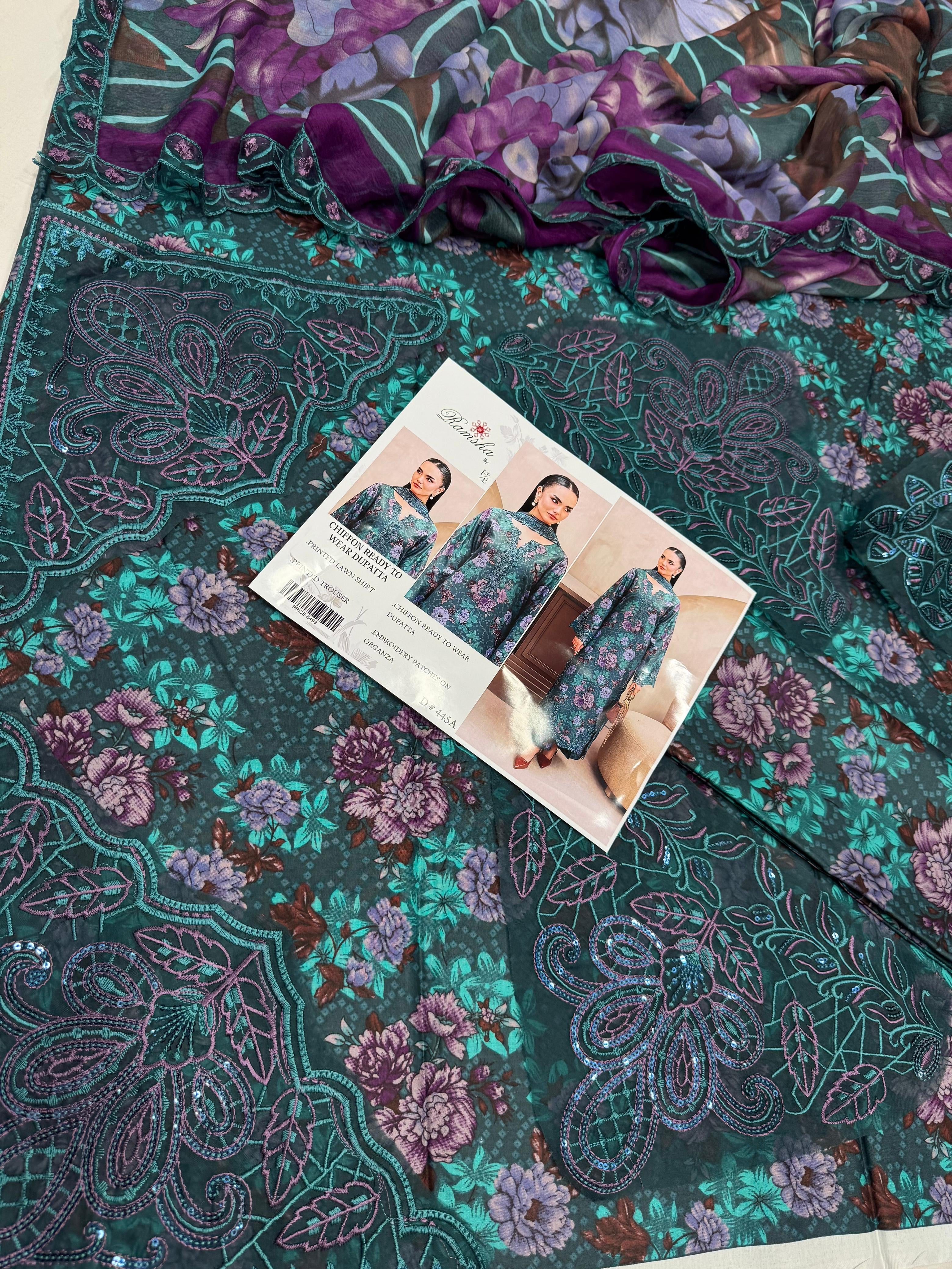 3 piece lawn suit